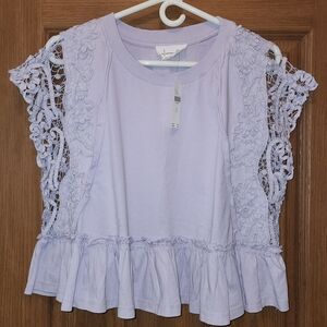 Anthropologie Peplum Tee